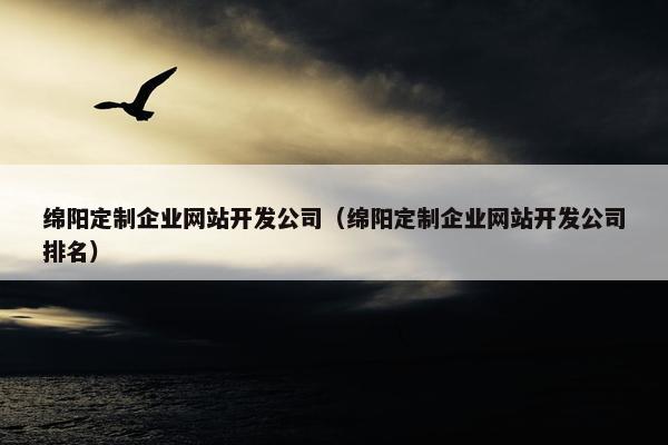 绵阳定制企业网站开发公司（绵阳定制企业网站开发公司排名）