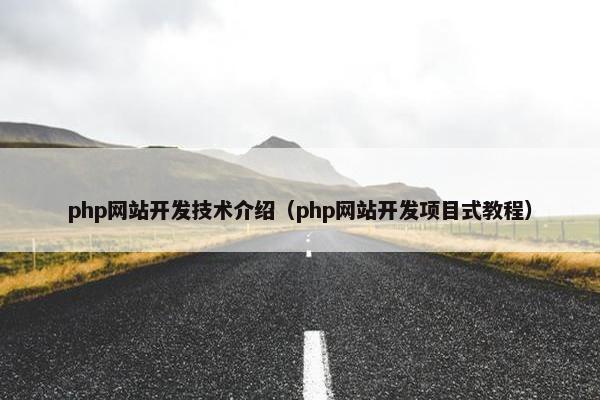 php网站开发技术介绍（php网站开发项目式教程）