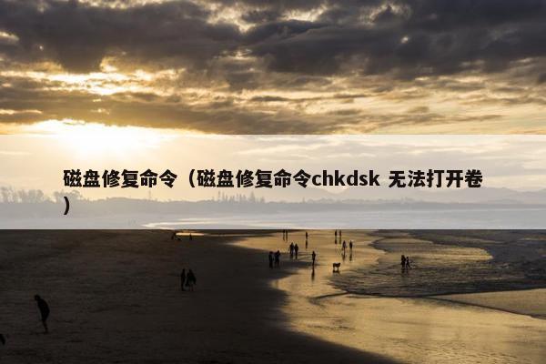 磁盘修复命令（磁盘修复命令chkdsk 无法打开卷）