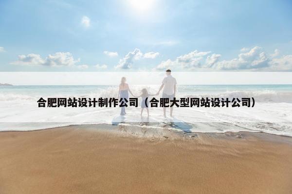 合肥网站设计制作公司（合肥大型网站设计公司）