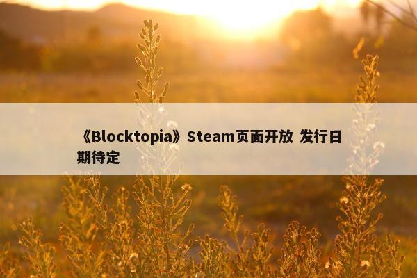 《Blocktopia》Steam页面开放 发行日期待定