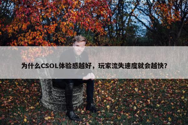 为什么CSOL体验感越好，玩家流失速度就会越快？