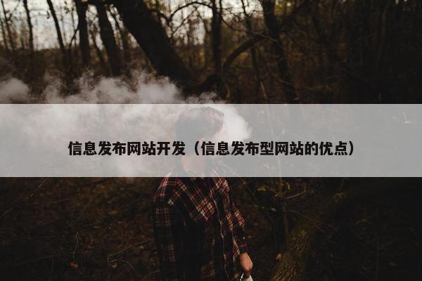 信息发布网站开发（信息发布型网站的优点）