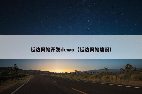 延边网站开发dewo（延边网站建设）