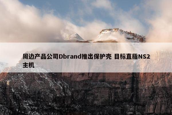 周边产品公司Dbrand推出保护壳 目标直指NS2主机