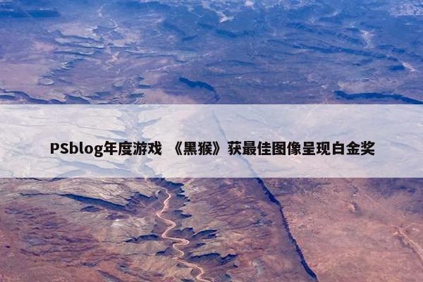 PSblog年度游戏 《黑猴》获最佳图像呈现白金奖