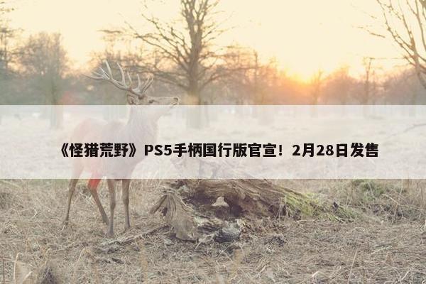 《怪猎荒野》PS5手柄国行版官宣！2月28日发售