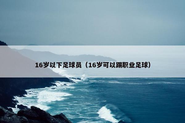 16岁以下足球员（16岁可以踢职业足球）