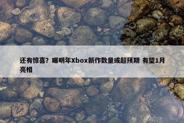 还有惊喜？曝明年Xbox新作数量或超预期 有望1月亮相