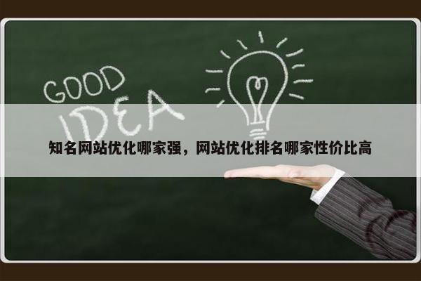 知名网站优化哪家强，网站优化排名哪家性价比高