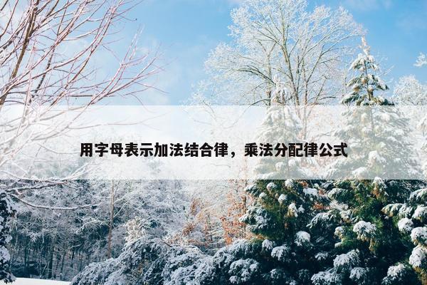 用字母表示加法结合律，乘法分配律公式