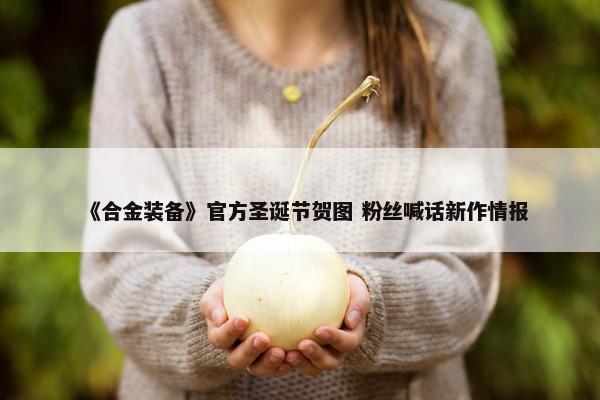 《合金装备》官方圣诞节贺图 粉丝喊话新作情报