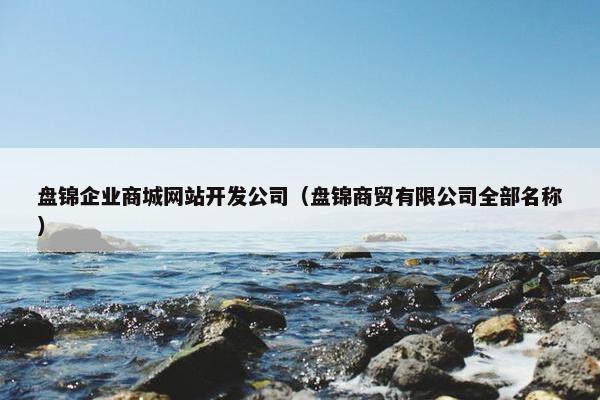 盘锦企业商城网站开发公司（盘锦商贸有限公司全部名称）