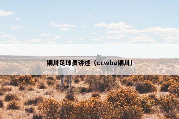 铜川足球员讲述（ccwba铜川）