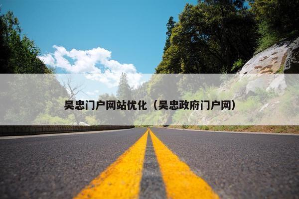 吴忠门户网站优化（吴忠政府门户网）