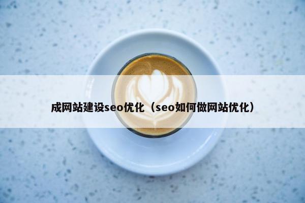 成网站建设seo优化（seo如何做网站优化）