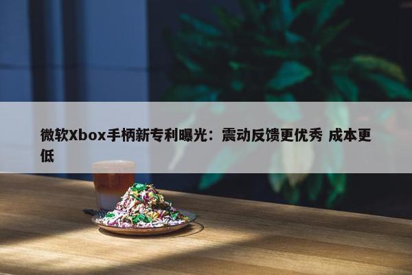 微软Xbox手柄新专利曝光：震动反馈更优秀 成本更低