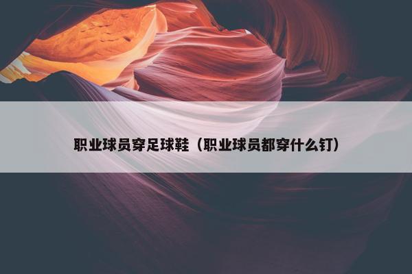 职业球员穿足球鞋（职业球员都穿什么钉）