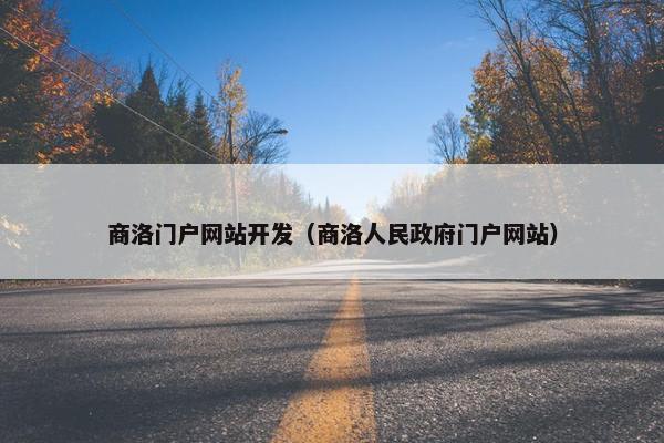 商洛门户网站开发（商洛人民政府门户网站）