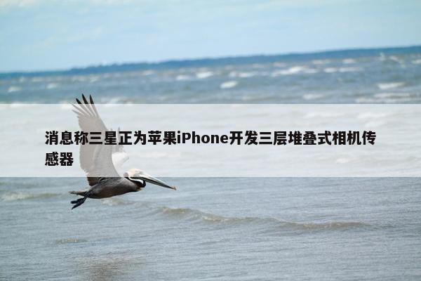 消息称三星正为苹果iPhone开发三层堆叠式相机传感器