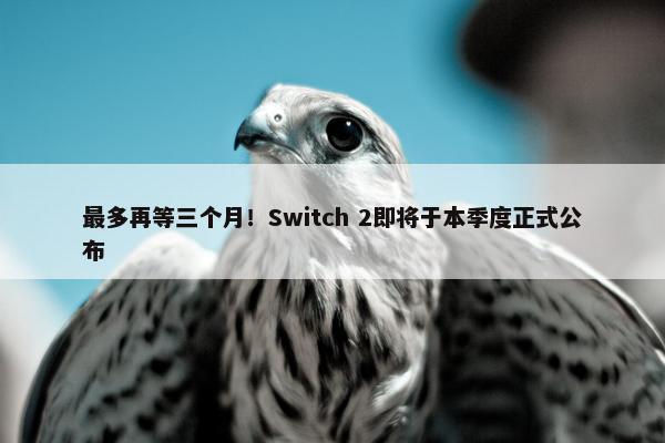 最多再等三个月！Switch 2即将于本季度正式公布