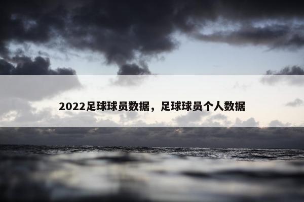 2022足球球员数据，足球球员个人数据