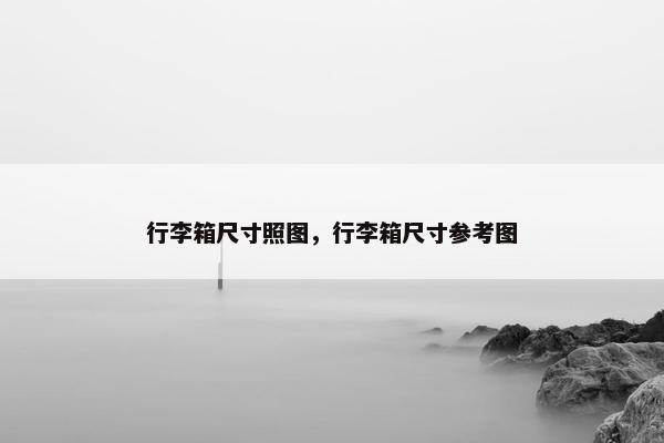 行李箱尺寸照图，行李箱尺寸参考图