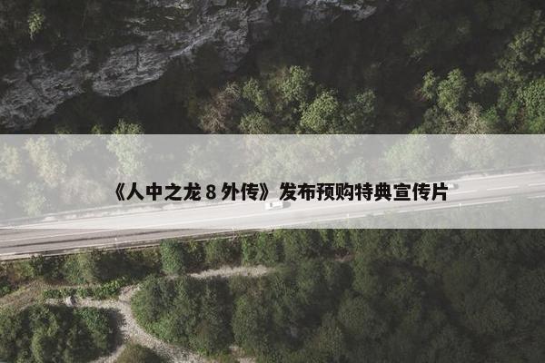 《人中之龙８外传》发布预购特典宣传片