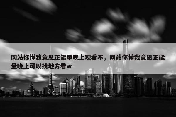 网站你懂我意思正能量晚上观看不，网站你懂我意思正能量晚上可以找地方看w