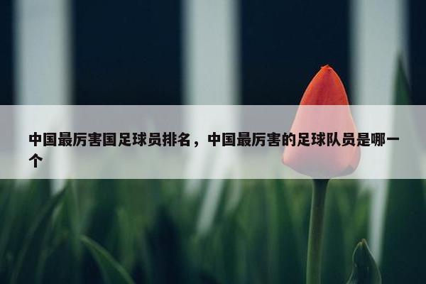 中国最厉害国足球员排名，中国最厉害的足球队员是哪一个