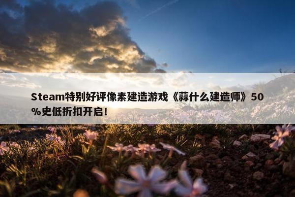 Steam特别好评像素建造游戏《蒜什么建造师》50%史低折扣开启！