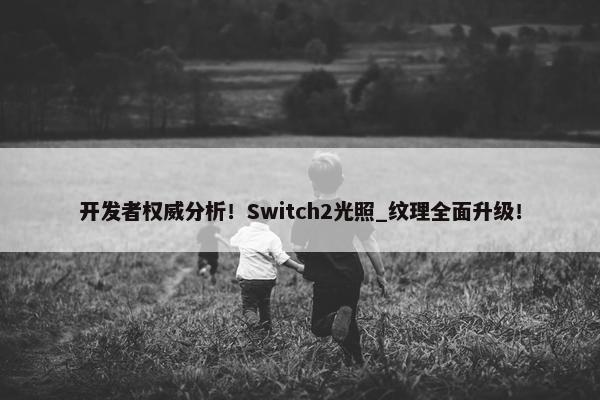 开发者权威分析！Switch2光照_纹理全面升级！