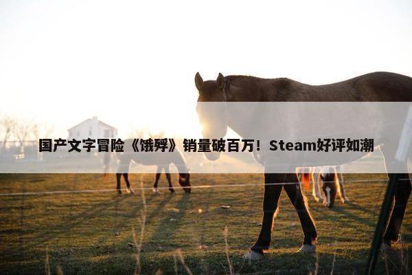 国产文字冒险《饿殍》销量破百万！Steam好评如潮