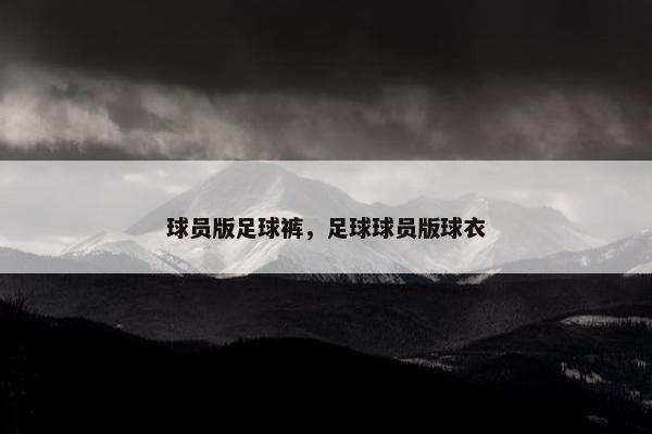 球员版足球裤，足球球员版球衣