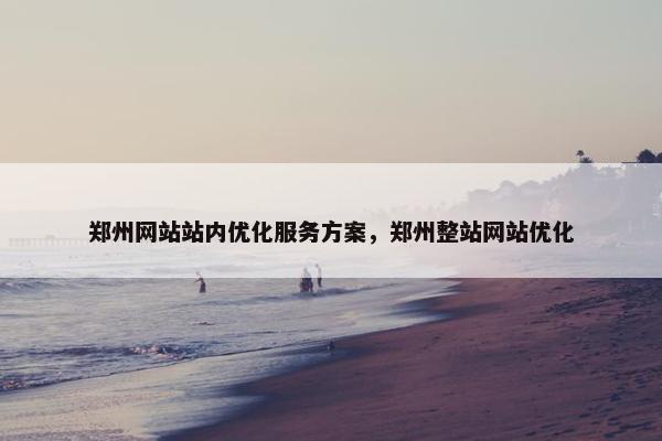 郑州网站站内优化服务方案，郑州整站网站优化