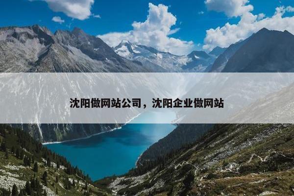 沈阳做网站公司，沈阳企业做网站