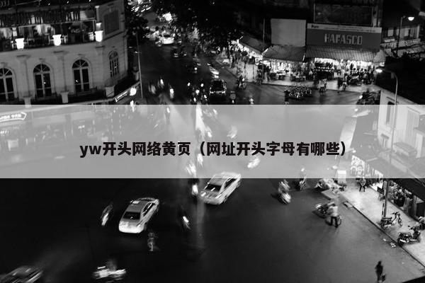 yw开头网络黄页（网址开头字母有哪些）