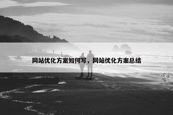 网站优化方案如何写，网站优化方案总结