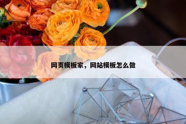 网页模板家，网站模板怎么做