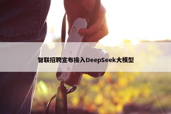 智联招聘宣布接入DeepSeek大模型