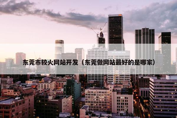 东莞市较火网站开发（东莞做网站最好的是哪家）