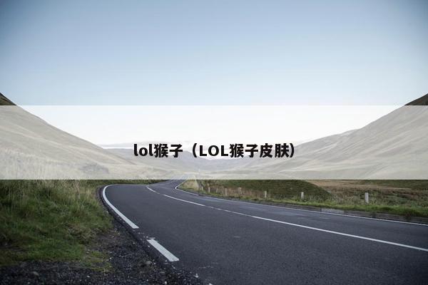 lol猴子（LOL猴子皮肤）