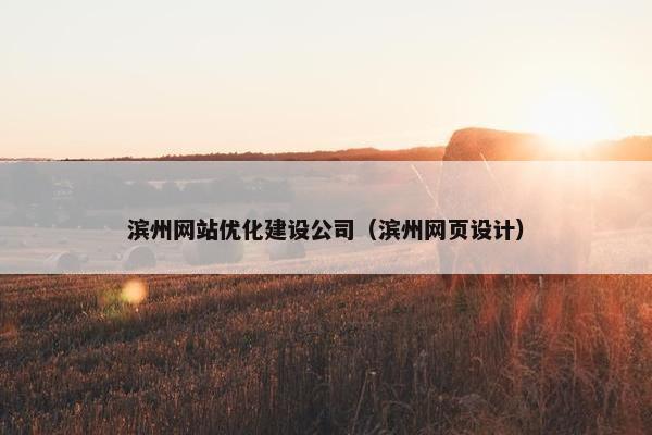 滨州网站优化建设公司（滨州网页设计）