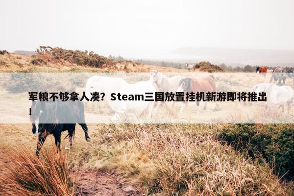 军粮不够拿人凑？Steam三国放置挂机新游即将推出！