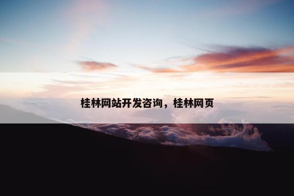 桂林网站开发咨询，桂林网页