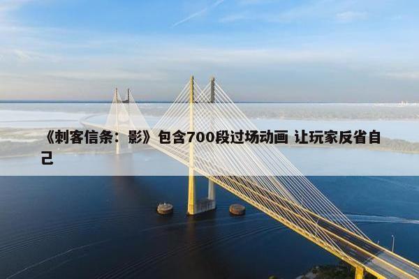 《刺客信条：影》包含700段过场动画 让玩家反省自己