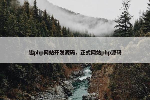 趣php网站开发源码，正式网站php源码