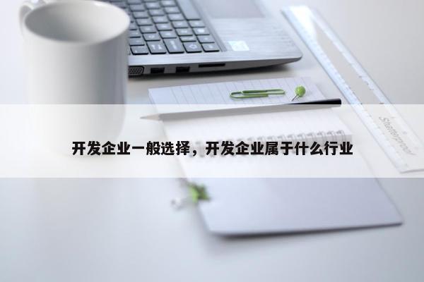 开发企业一般选择，开发企业属于什么行业