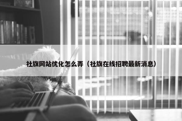 社旗网站优化怎么弄（社旗在线招聘最新消息）