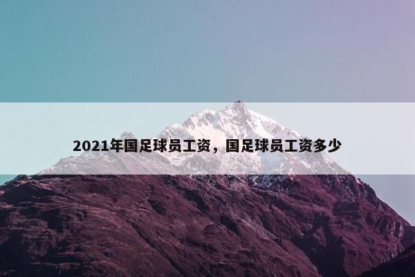 2021年国足球员工资，国足球员工资多少